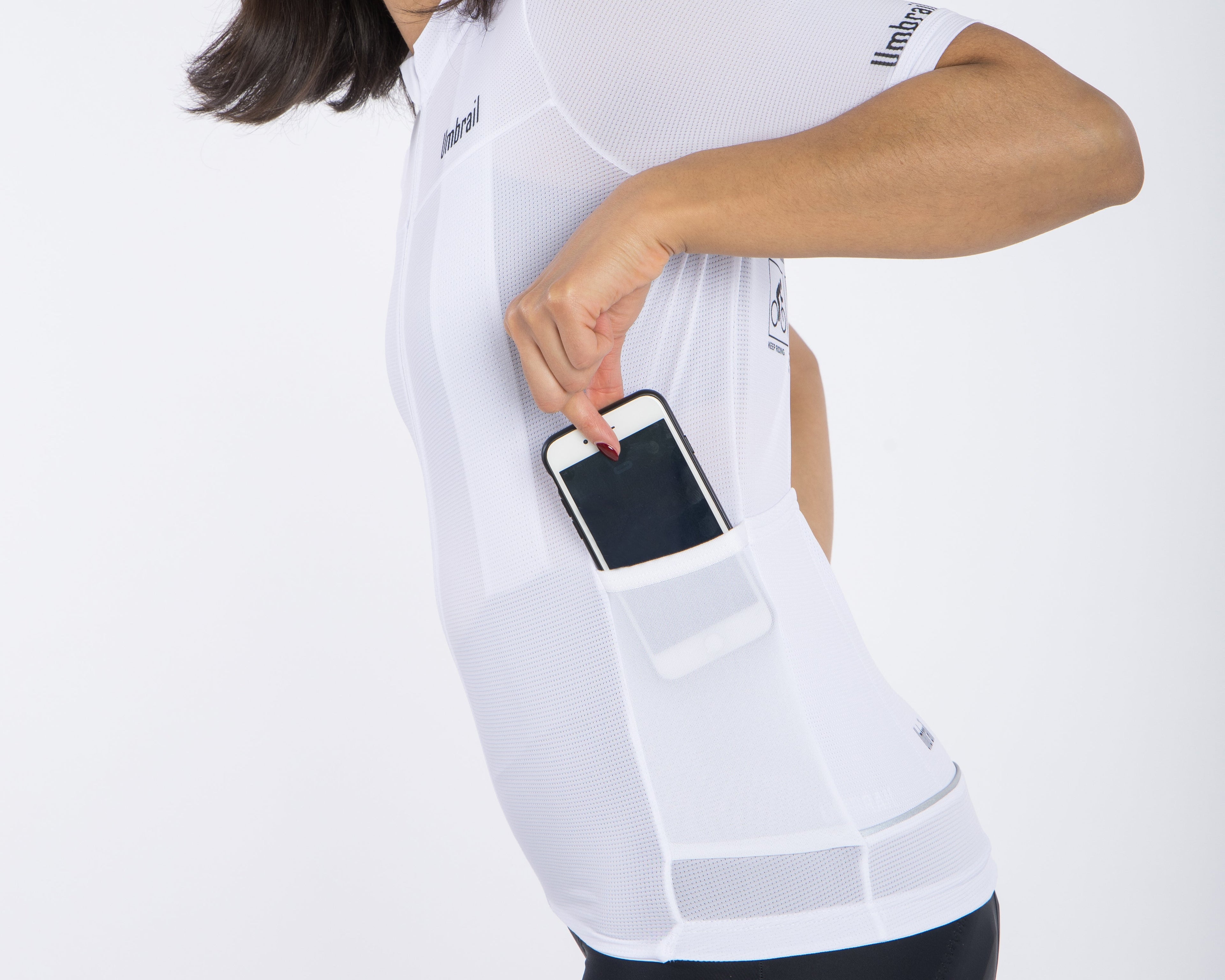 Umbrail Curidur Sykkeltrøye - Hvit - dame