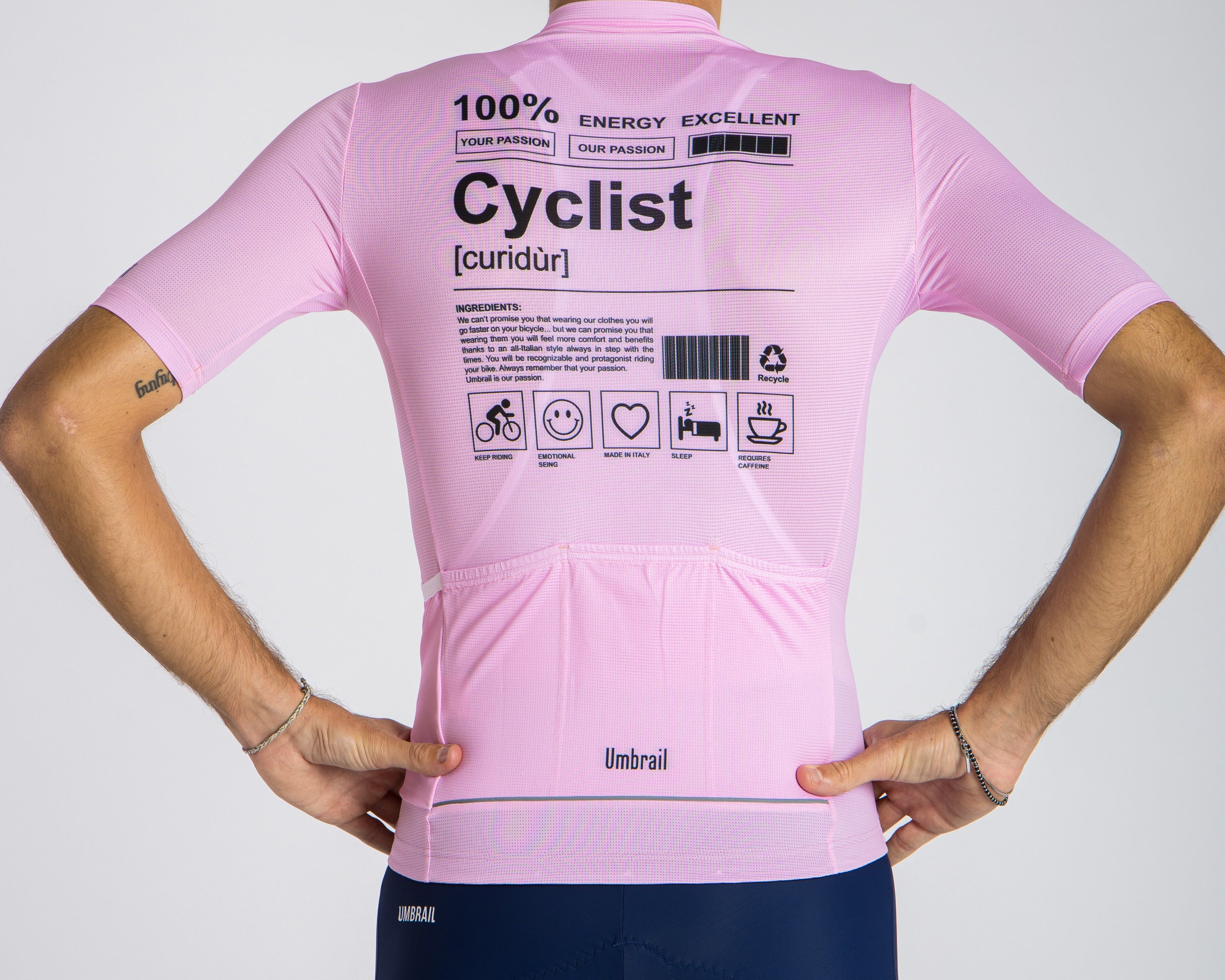 Umbrail Curidur sykkeltrøye - Lys Rosa