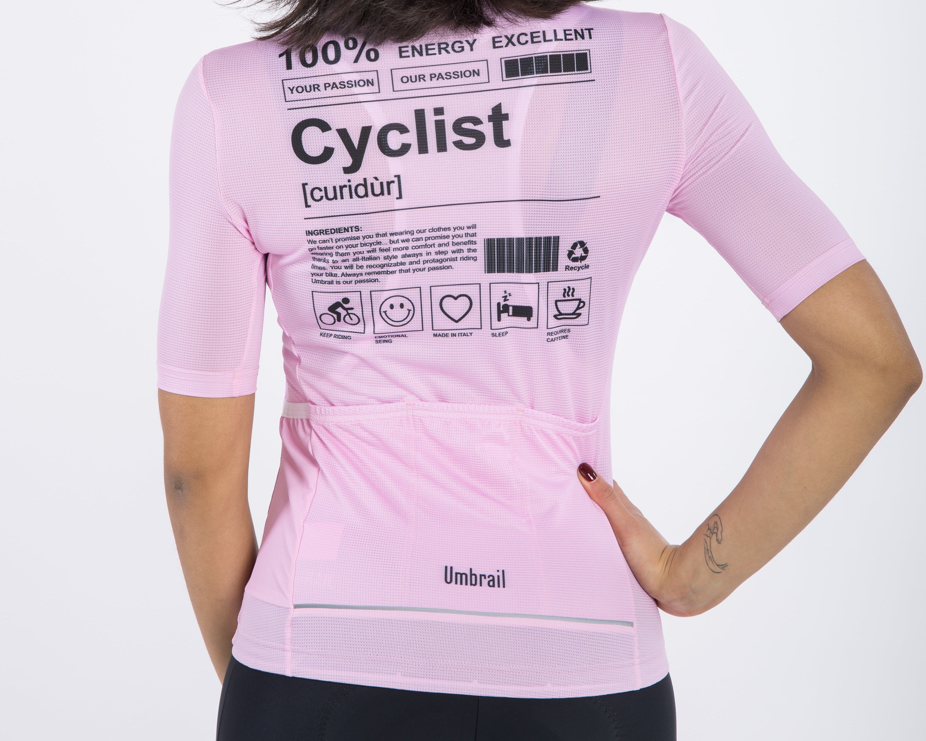 Umbrail Curidur sykkeltrøye - Lys Rosa